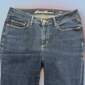 EDDIE BAUER Women’s 6 CURVY BOOTCUT Blue Jeans